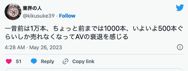 现在一部作品只能卖500片？网传业界人士很担心！